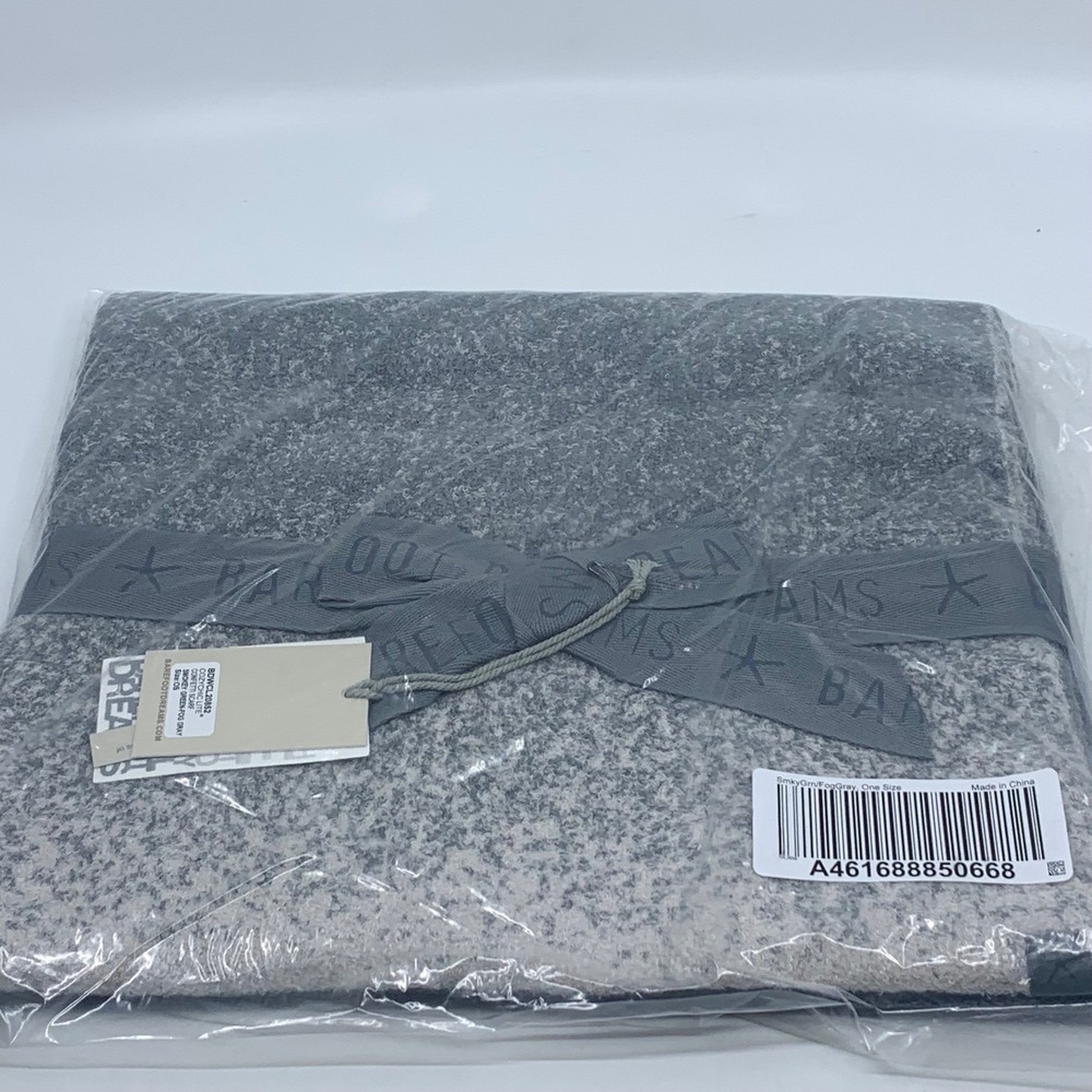 NWT Barefoot Dreams CozyChic Lite Confetti Scarf Smokey Green Fog Gray One Size - Picture 3 of 8
